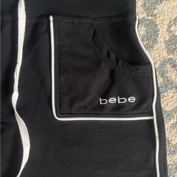 Bebe Elegant Black Skirt with White Accents - Picture 2 of 6